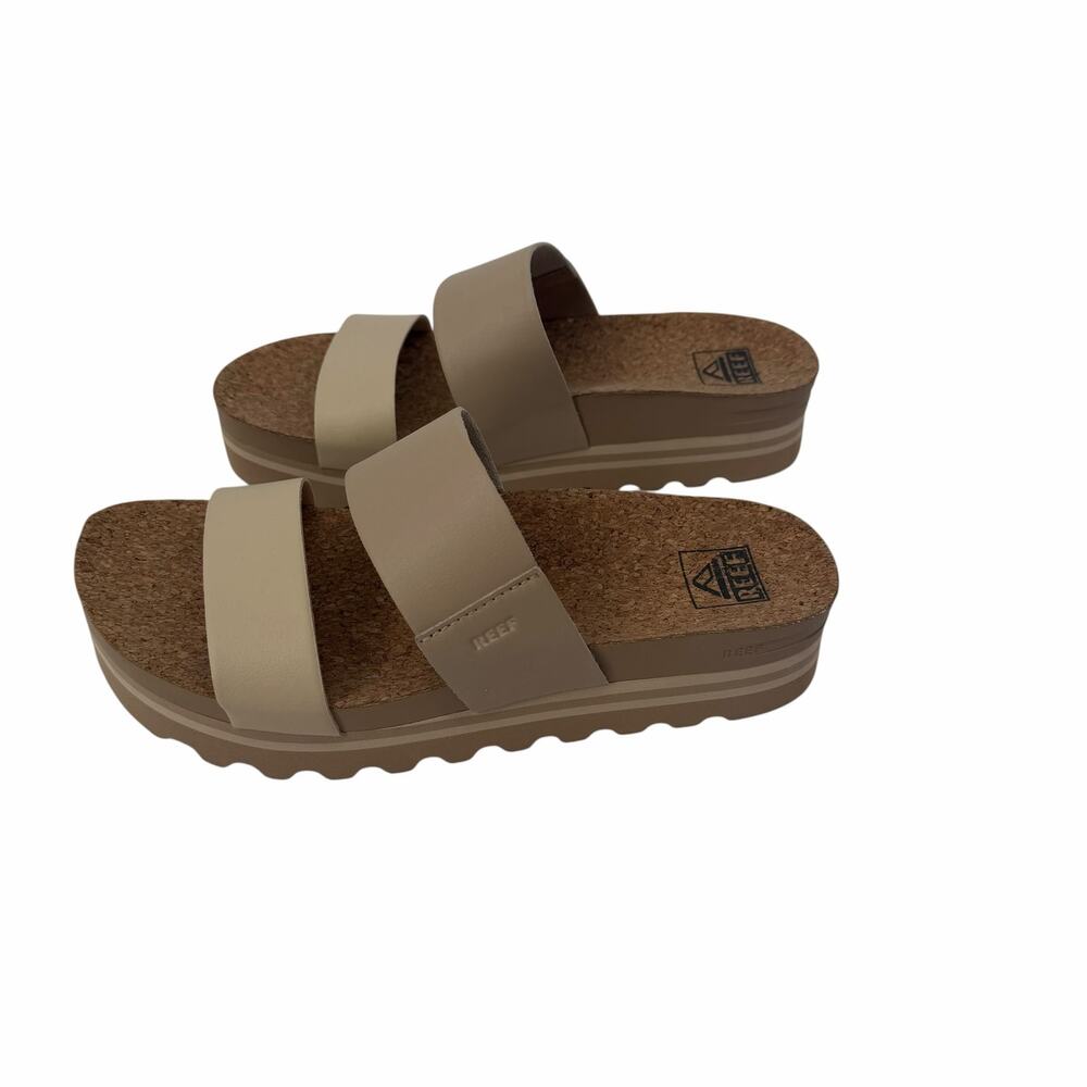 Reef Double Strap Cushion Vista Hi Platform Sandals Size 7.5